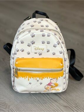 Loungefly Disney Cream & Yellow Winnie the Pooh Mini Backpack